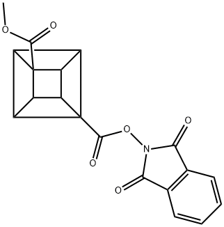 立方烷-1,4-二甲酸[1-(1,3-二异吲哚啉-2-基)]酯(4-甲基)酯 结构式