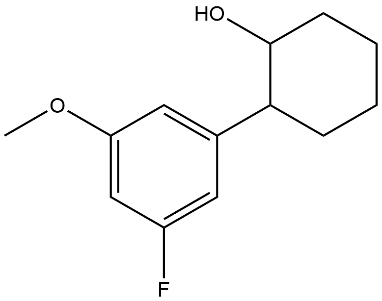 2-(3-Fluoro-5-methoxyphenyl)cyclohexanol Struktur