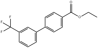 4-(3-三氟甲基苯基)苯甲酸乙酯, 199465-48-0, 结构式