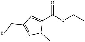 ethyl 3-(bromomethyl)-1-methyl-1H-pyrazole-5-carboxylate Structure