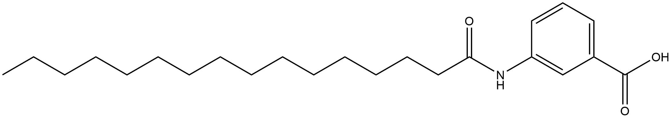 3-[(1-Oxohexadecyl)amino]benzoic acid 结构式