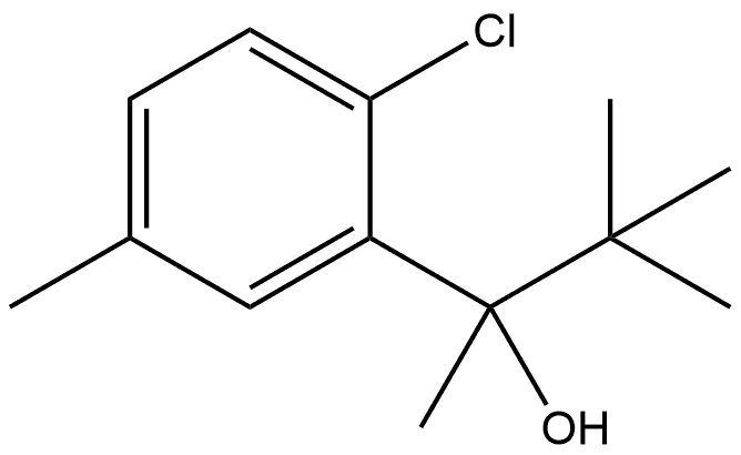 2-Chloro-α-(1,1-dimethylethyl)-α,5-dimethylbenzenemethanol Struktur