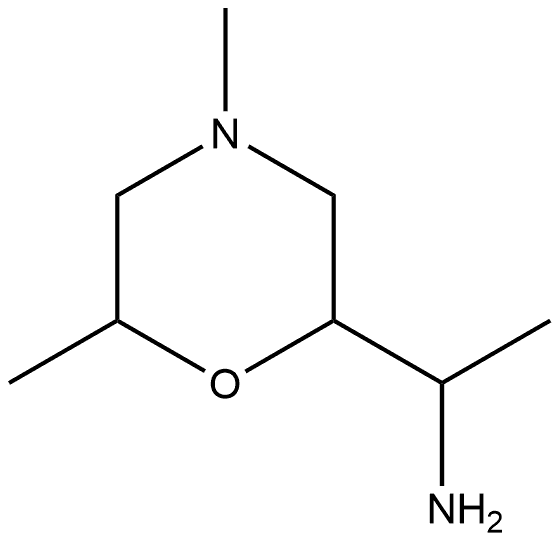 2-Morpholinemethanamine,α,4,6-trimethyl- Structure