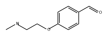 Benzaldehyde, 4-[2-(methylamino)ethoxy]- 化学構造式