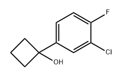 Cyclobutanol, 1-(3-chloro-4-fluorophenyl)- Struktur