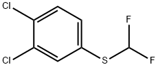 1,2-Dichloro-4-(difluoromethylsulfanyl)benzene Struktur