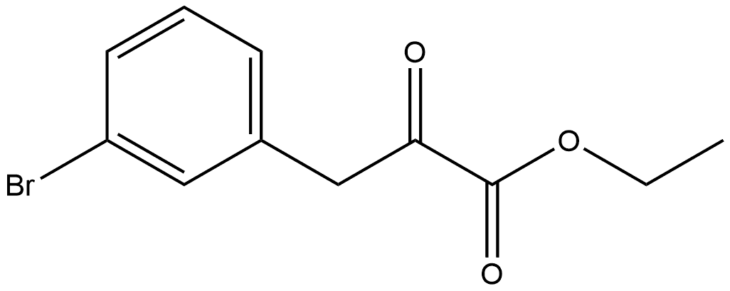 Ethyl 3-bromo-α-oxobenzenepropanoate Structure