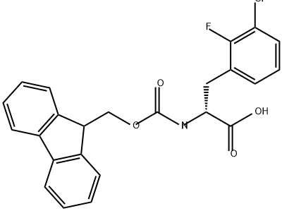 N-Fmoc-2-fluoro-3-chloro-D-phenylalanine Structure