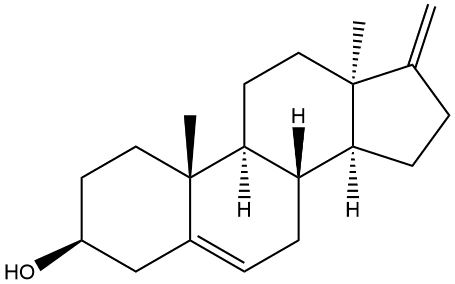 (3Β,13Α)-17-METHYLENEANDROST-5-EN-3-OL,2000206-95-9,结构式