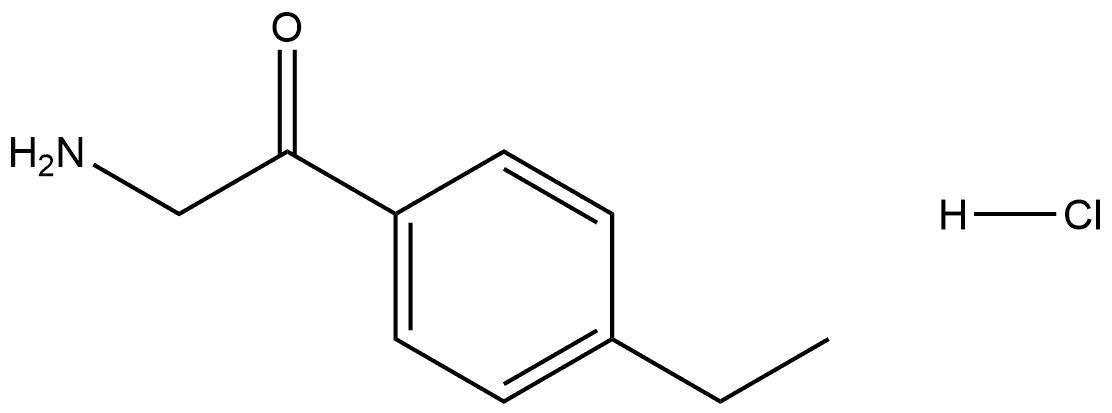 2-Amino-1-(4-ethylphenyl)ethanone Hydrochloride Structure
