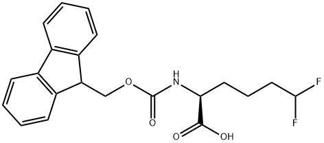 N-[(9H-Fluoren-9-ylmethoxy)carbonyl]-6,6-difluoronorleucine Structure