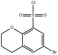 6-bromo-3,4-dihydro-2H-1-benzopyran-8-sulfonyl chloride 结构式