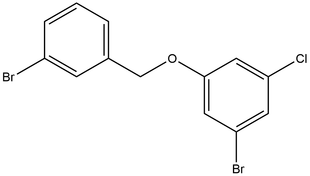 1-Bromo-3-[(3-bromophenyl)methoxy]-5-chlorobenzene 结构式