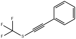 Benzene, [2-[(trifluoromethyl)thio]ethynyl]- Structure