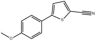 2-Thiophenecarbonitrile, 5-(4-methoxyphenyl)- Structure