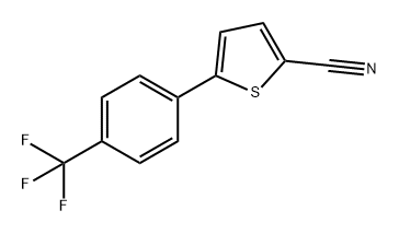 2-Thiophenecarbonitrile, 5-[4-(trifluoromethyl)phenyl]- Structure