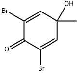 2,5-Cyclohexadien-1-one, 2,6-dibromo-4-hydroxy-4-methyl- Struktur