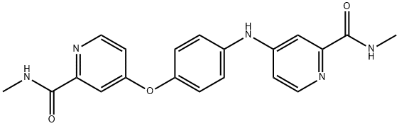 Sorafenib impurity 24/N-Methyl-4-[4-[[2-[(methylamino)carbonyl]-4-pyridinyl]amino]phenoxy]-2-pyridinecarboxamide,2004659-83-8,结构式