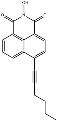 1H-Benz[de]isoquinoline-1,3(2H)-dione, 6-(1-hexyn-1-yl)-2-hydroxy-,2004734-95-4,结构式