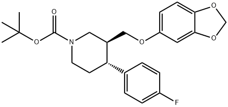 1-Piperidinecarboxylic acid, 3-[(1,3-benzodioxol-5-yloxy)methyl]-4-(4-fluorophenyl)-, 1,1-dimethylethyl ester, (3S,4R)-