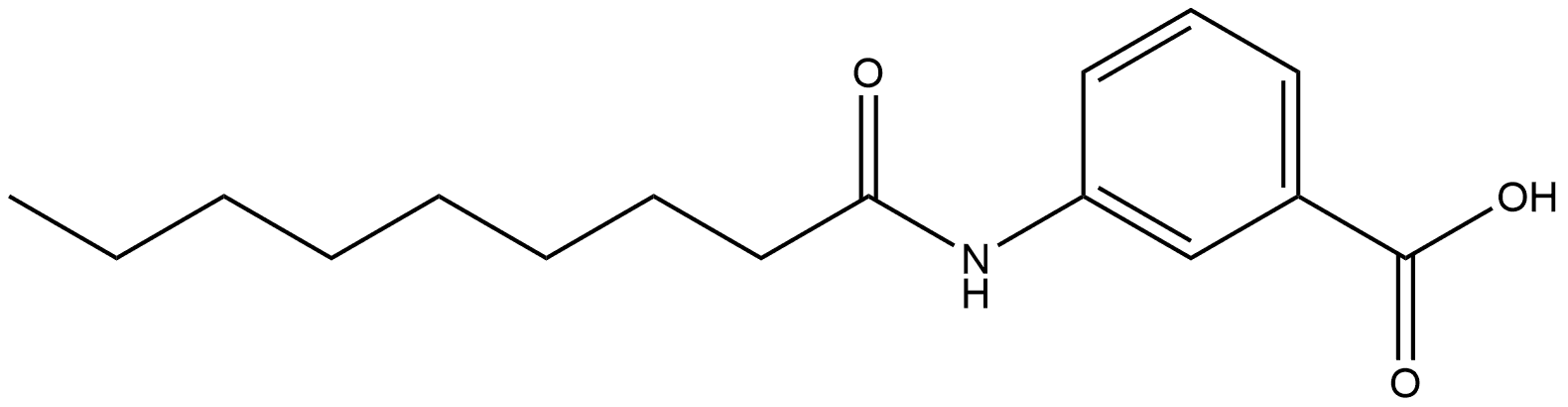 3-[(1-Oxononyl)amino]benzoic acid Structure
