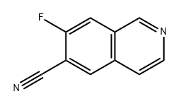 6-Isoquinolinecarbonitrile, 7-fluoro- Structure