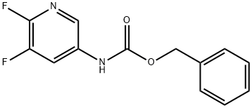 Benzyl (5,6-difluoropyridin-3-yl)carbamate Struktur
