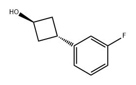 反式-3-(3-氟苯基)环丁醇, 2007925-31-5, 结构式