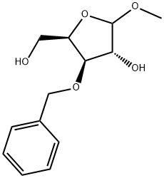 D-Xylofuranoside, methyl 3-O-(phenylmethyl)- Struktur