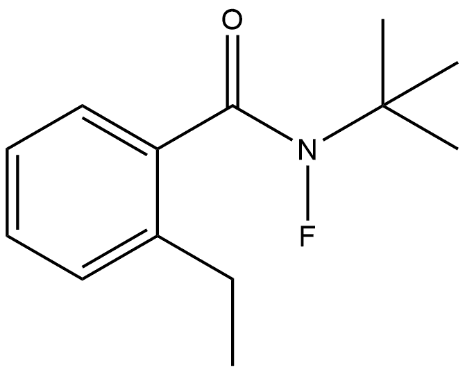 N-(1,1-Dimethylethyl)-2-ethyl-N-fluorobenzamide Structure