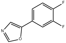 5-(3,4-Difluorophenyl)-1,3-oxazole 结构式