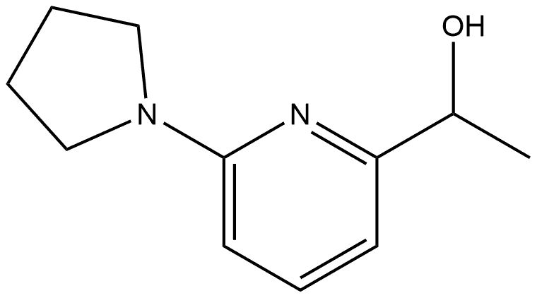 α-Methyl-6-(1-pyrrolidinyl)-2-pyridinemethanol Structure