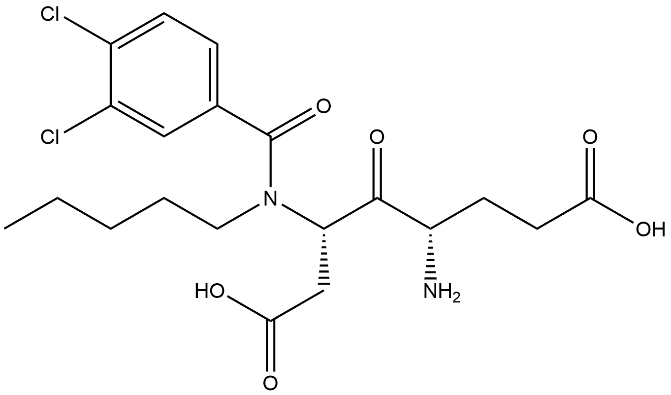β-Alanine, N-(3,4-dichlorobenzoyl)-α-glutamyl-N-pentyl- (9CI) Structure