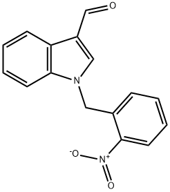 1-(2-Nitrobenzyl)-1H-indole-3-carbaldehyde Structure