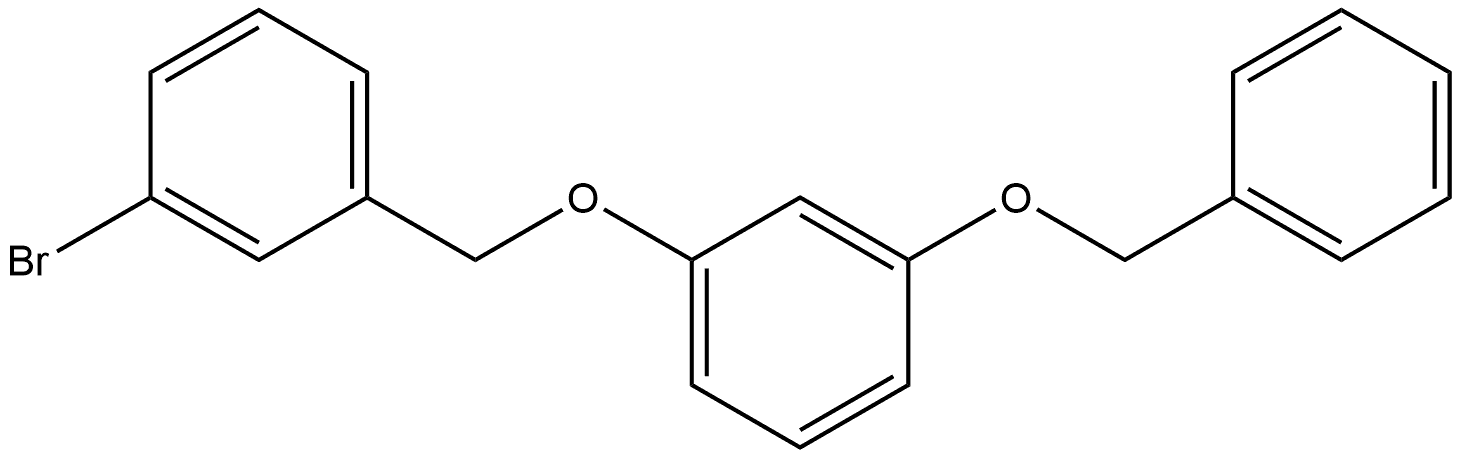 1-[(3-Bromophenyl)methoxy]-3-(phenylmethoxy)benzene 结构式