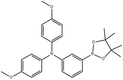 3-硼酸片呐醇酯-4',4'-二甲氧基三苯胺,2020323-95-7,结构式
