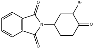1H-Isoindole-1,3(2H)-dione, 2-(3-bromo-4-oxocyclohexyl)- Structure