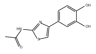 Acetamide, N-[4-(3,4-dihydroxyphenyl)-2-thiazolyl]- 结构式