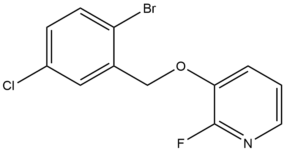 3-[(2-Bromo-5-chlorophenyl)methoxy]-2-fluoropyridine Structure