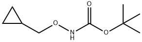 Carbamic acid, N-(cyclopropylmethoxy)-, 1,1-dimethylethyl ester 化学構造式