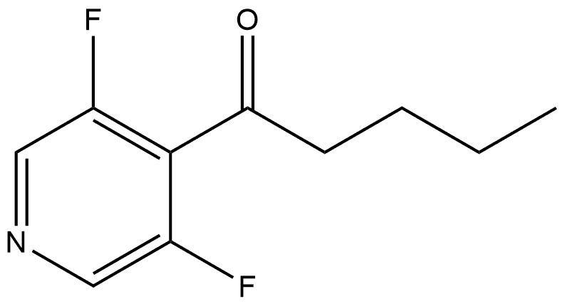 1-(3,5-Difluoro-4-pyridinyl)-1-pentanone Structure