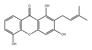 9H-Xanthen-9-one, 1,3,5-trihydroxy-2-(3-methyl-2-buten-1-yl) 结构式