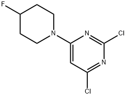 Pyrimidine, 2,4-dichloro-6-(4-fluoro-1-piperidinyl)-|