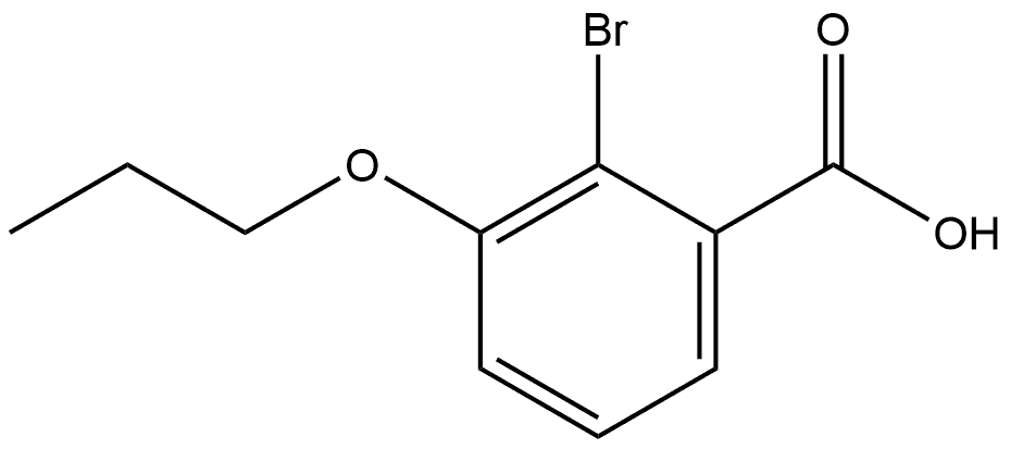 Benzoic acid, 2-bromo-3-propoxy- Structure