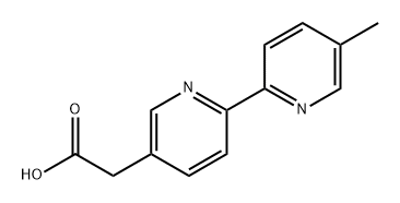 [2,2'-Bipyridine]-5-acetic acid, 5'-methyl- 结构式