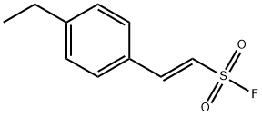 Ethenesulfonyl fluoride, 2-(4-ethylphenyl)-, (1E)- Structure