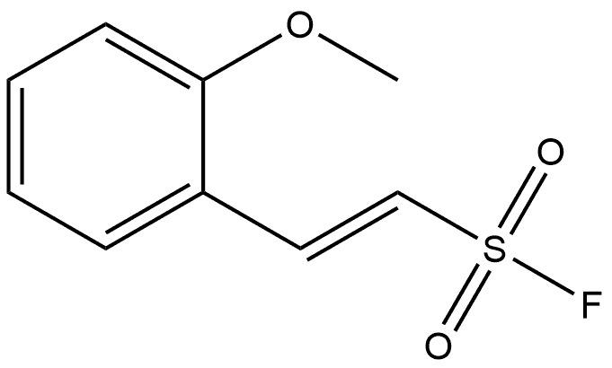Ethenesulfonyl fluoride, 2-(2-methoxyphenyl)-, Struktur
