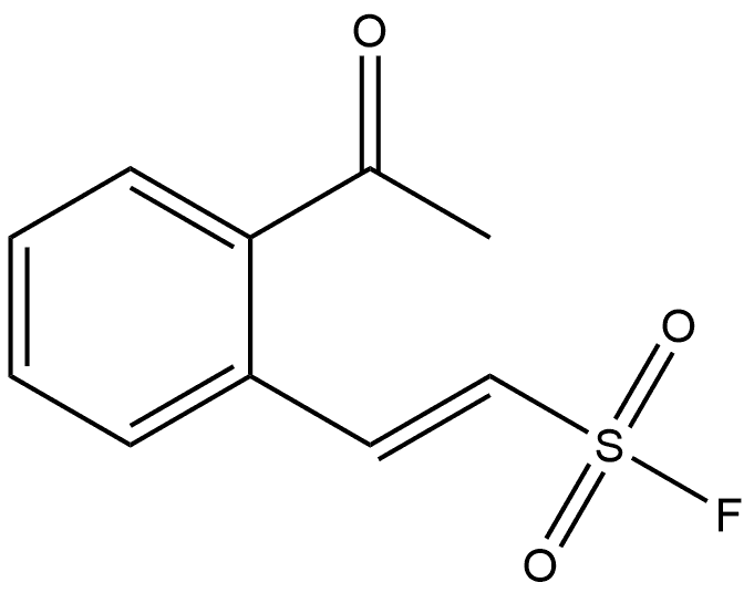 Ethenesulfonyl fluoride, 2-(2-acetylphenyl)-, 结构式