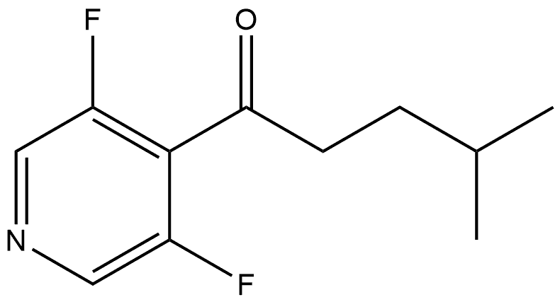 1-(3,5-Difluoro-4-pyridinyl)-4-methyl-1-pentanone Structure