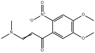 2-Propen-1-one, 1-(4,5-dimethoxy-2-nitrophenyl)-3-(dimethylamino)- Struktur